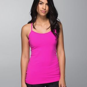 Lululemon Bright Pink Power Y Tank